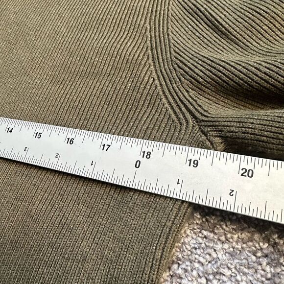 Mizzen+Main‎ Green Ribbed Pullover Mock Neck Button Sweater Men’s L Read - Picture 8 of 11